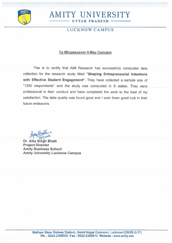 Amity University Complication